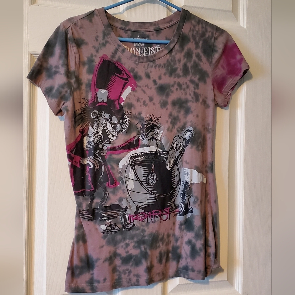 2/$20 Tie Dyed Mad Hatter T-Shirt